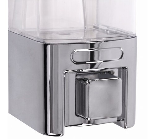 Дозатор для жидкого мыла LAIMA, НАЛИВНОЙ, 0,48 л, хром, ABS-пластик, 605053