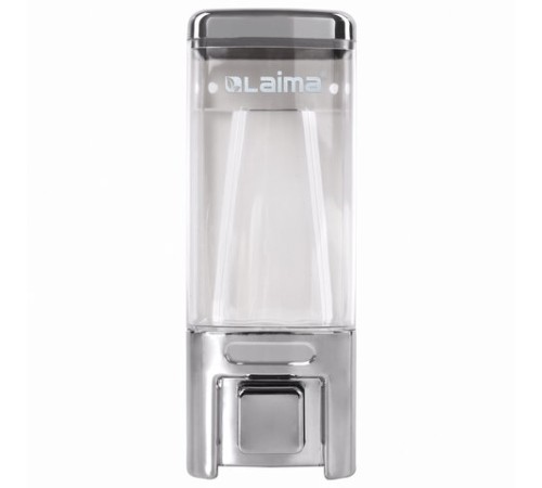 Дозатор для жидкого мыла LAIMA, НАЛИВНОЙ, 0,48 л, хром, ABS-пластик, 605053