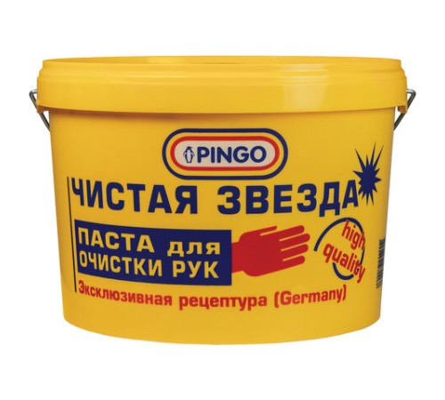 Паста очищающая, 11 л, PINGO (Пинго), ЧИСТАЯ ЗВЕЗДА, от самых стойких загрязнений, ведро, 85010-0