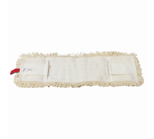 Насадка МОП плоская для швабры/держателя 50 см, уши/карманы (ТИП У/К), нашивной хлопок, LAIMA EXPERT, 605304