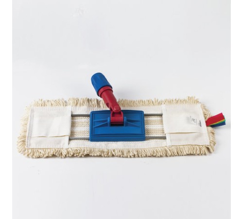 Насадка МОП плоская для швабры/держателя 40 см, уши/карманы (ТИП У/К), хлопок/микрофибра, LAIMA EXPERT, 605309