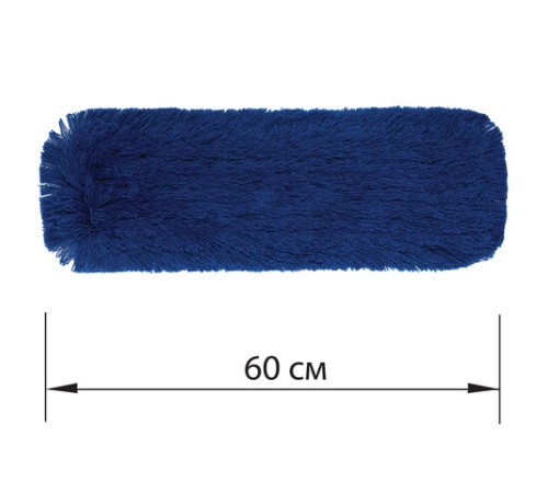 Насадка МОП плоская 60 см для швабры-рамки, карманы, СУХАЯ УБОРКА, акрил, LAIMA EXPERT, 605320