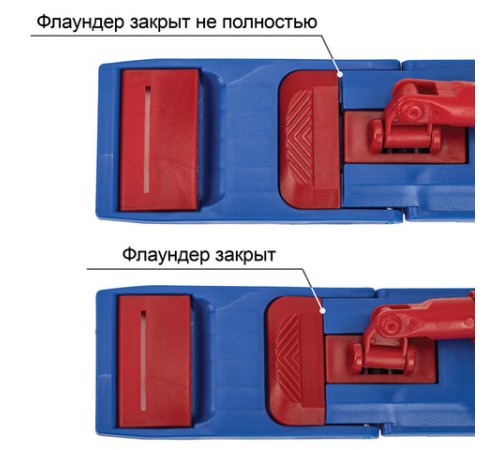 Держатель-флаундер 40 см, для плоских МОПов (ТИП У/К, К, УВ), зажимы, черенки тип А и B, LAIMA EXPERT, 605322