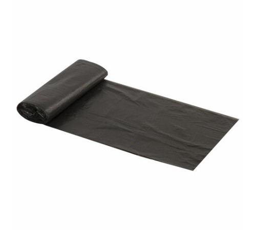 Мешки для мусора 30 л, черные, в рулоне 20 шт., ПНД 5 мкм, 47х55 см, ЛЮБАША эконом, 605329