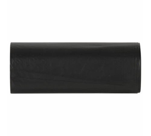 Мешки для мусора 90 л, черные, в рулоне 10 шт., прочные, ПВД 25 мкм, 60х95 см, LAIMA, 605332