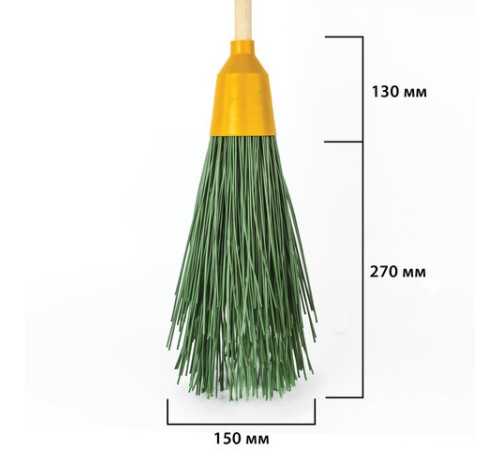Метла синтетическая круглая 