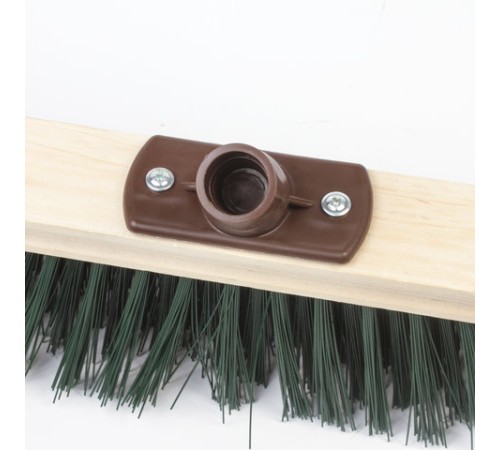 Щетка для уборки техническая, ширина 40 см, жесткая щетина 8 см, дерево, еврорезьба, LAIMA EXPERT, 605373