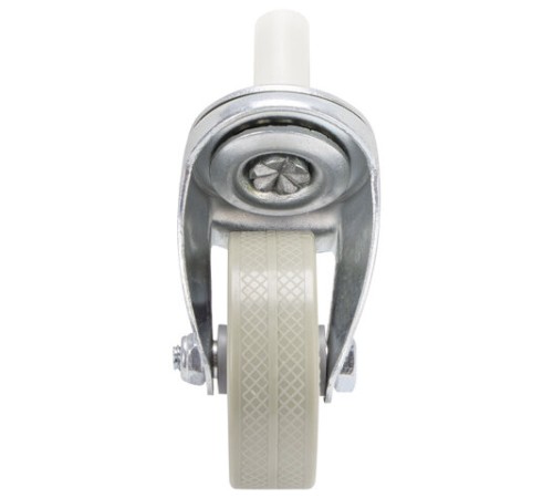 Колеса для уборочной тележки с штоком без резьбы, диаметр 50 мм, КОМПЛЕКТ 4 штуки, BRABIX, 605379