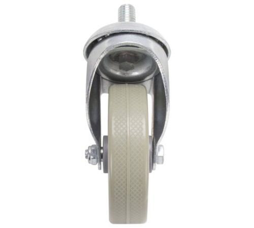 Колеса для уборочной тележки с штоком с резьбой, диаметр 75 мм, КОМПЛЕКТ 4 штуки, BRABIX, 605380