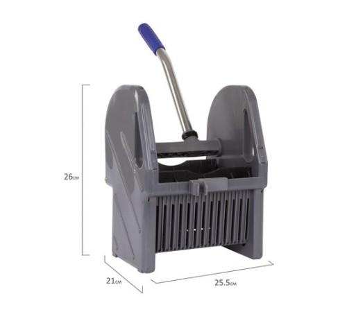 Отжим для уборочной тележки, серый, BRABIX, 605382