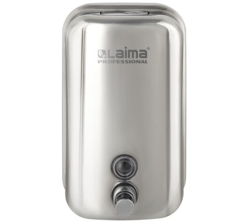 Дозатор для жидкого мыла LAIMA PROFESSIONAL INOX (гарантия 3 года), 1 л, нержавеющая сталь, зеркальный, 605393