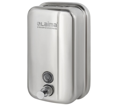 Дозатор для жидкого мыла LAIMA PROFESSIONAL INOX (гарантия 3 года), 1 л, нержавеющая сталь, зеркальный, 605393