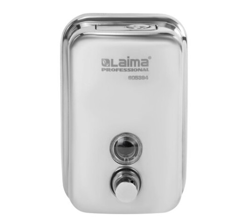 Дозатор для жидкого мыла LAIMA PROFESSIONAL INOX (гарантия 3 года), 0,5 л, нержавеющая сталь, зеркальный, 605394