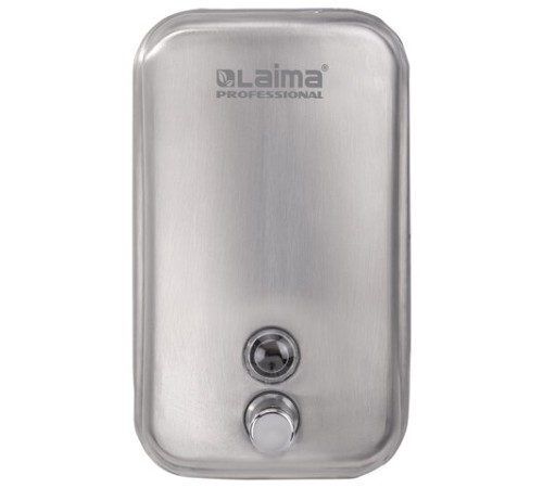 Дозатор для жидкого мыла LAIMA PROFESSIONAL INOX (гарантия 3 года), 1 л, нержавеющая сталь, матовый, 605395