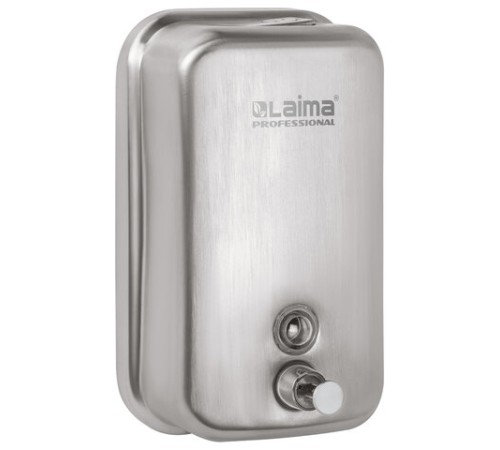 Дозатор для жидкого мыла LAIMA PROFESSIONAL INOX (гарантия 3 года), 1 л, нержавеющая сталь, матовый, 605395