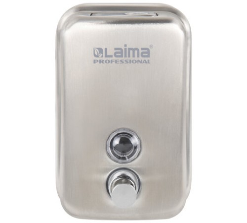 Дозатор для жидкого мыла LAIMA PROFESSIONAL INOX (гарантия 3 года), 0,5 л, нержавеющая сталь, матовый, 605396