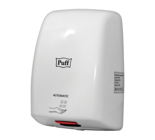 Сушилка для рук PUFF-8815, 1000 Вт, пластик, белая, 1401.375