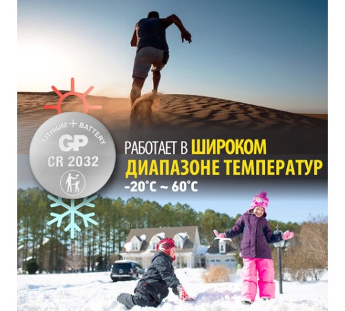 Батарейки литиевые GP Lithium CR2032 "таблетки, дисковые, кнопочные" КОМПЛЕКТ 4 шт., блистер, CR2032-2CRU4 Батарейки литиевые GP Lithium CR2032 "таблетки, дисковые, кнопочные" КОМПЛЕКТ 4 шт., блистер, CR2032-2CRU4