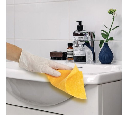 Салфетки ВИСКОЗНЫЕ универсальные MAXI, 23х25 см, В РУЛОНЕ 20 шт., 120 г/м2, оранжевые, LAIMA, К4138, 605485