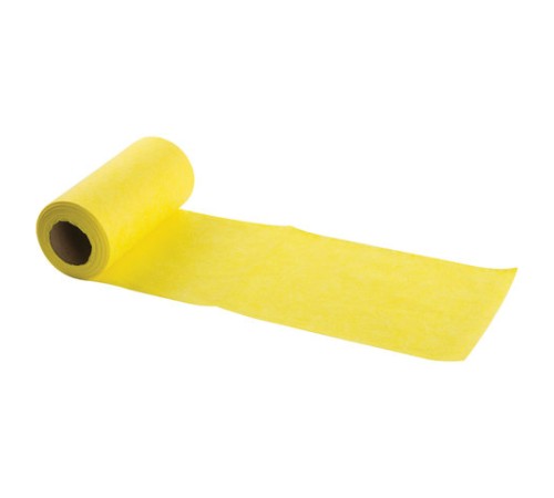 Салфетки ВИСКОЗНЫЕ универсальные STANDART, 18х25 см, В РУЛОНЕ 30 шт., 80 г/м2, желтые, LAIMA, К4128, 605493