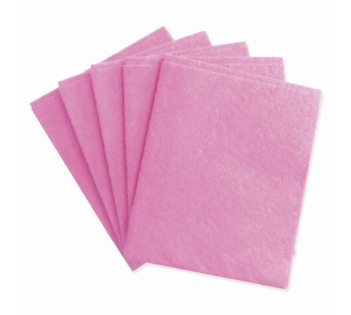 Салфетки ВИСКОЗНЫЕ универсальные STANDART, 25х30 см, КОМПЛЕКТ 5 шт., 80 г/м2, розовые, LAIMA, К4120, 605500