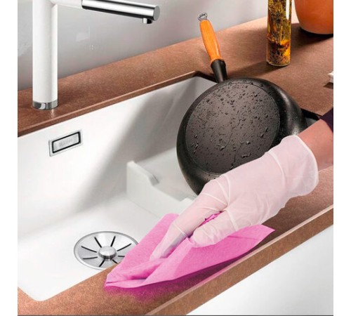 Салфетки ВИСКОЗНЫЕ универсальные STANDART, 25х30 см, КОМПЛЕКТ 5 шт., 80 г/м2, розовые, LAIMA, К4120, 605500