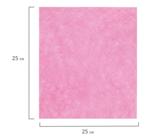 Салфетки ВИСКОЗНЫЕ универсальные MEDIUM, 25х25 см, КОМПЛЕКТ 5 шт., 80 г/м2, ЛЮБАША, К4122, 605501