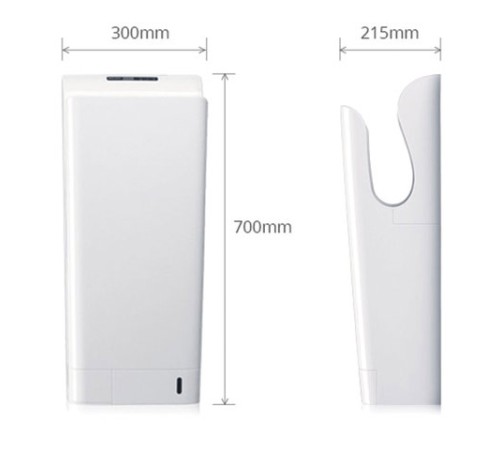 Сушилка для рук KSITEX UV-9999, 2050 Вт, ультрафиолет, погружного типа, время сушки 10 секунд, пластик, белая