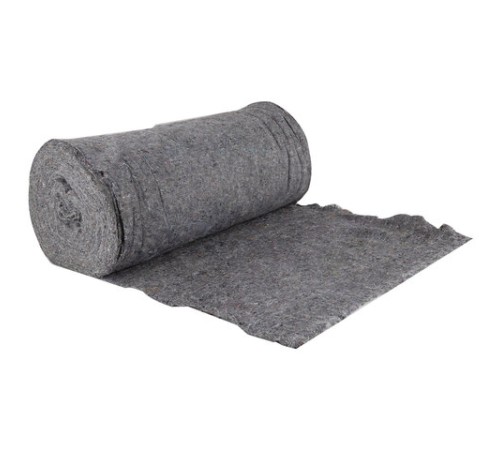 Полотно ХПП холстопрошивное ПЛОТНОЕ серое, 0,75х50 м, 180(±10) г/м2, шаг 2,5 мм, LAIMA Стандарт, 605541