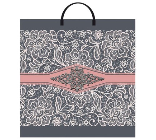 Пакет с пластиковой ручкой ПВД, 36х37 см, 