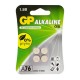 Батарейки КОМПЛЕКТ 4 шт., GP Alkaline, A76 (G13, LR44), алкалиновая, блистер, A76-С10, A76F-2CRU4