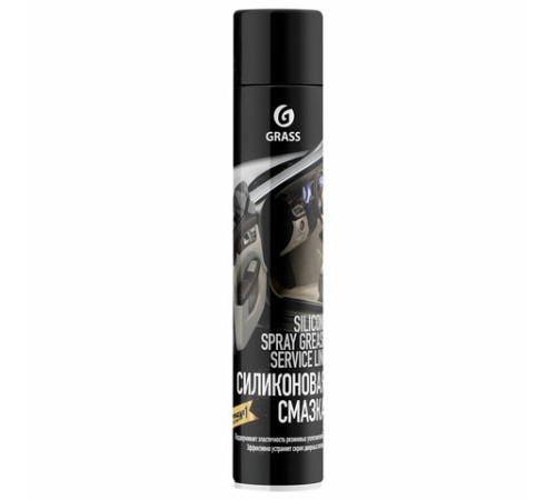 Смазка силиконовая 400 мл GRASS SILICONE, применение в офисе, быту, производстве, аэрозоль, 110206
