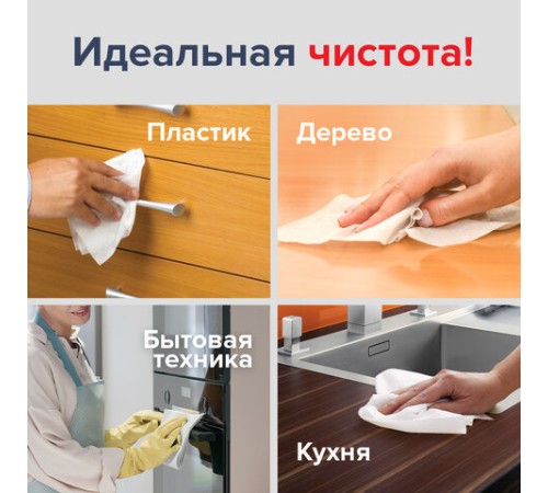 Салфетки влажные хозяйственные LAIMA 