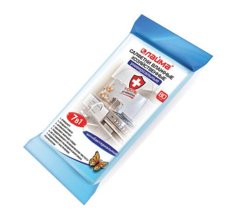 Салфетки влажные хозяйственные LAIMA 