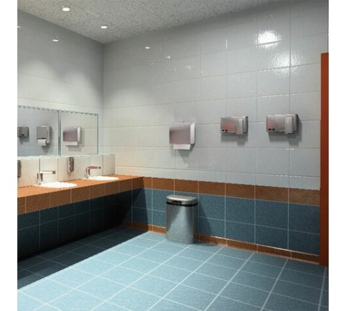 Диспенсер для полотенец LAIMA PROFESSIONAL INOX, (Система H2) Z-сложения, нержавеющая сталь, матовый, 605694