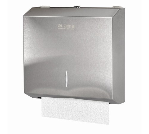 Диспенсер для полотенец LAIMA PROFESSIONAL INOX, (Система H2) Z-сложения, нержавеющая сталь, матовый, 605694