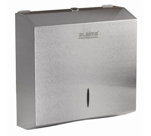 Диспенсер для полотенец LAIMA PROFESSIONAL INOX, (Система H2) Z-сложения, нержавеющая сталь, матовый, 605694