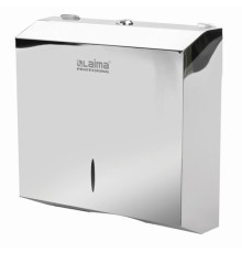 Диспенсер для полотенец LAIMA PROFESSIONAL INOX, (Система H2) Z-сложения, нержавеющая сталь, зеркальный, 605695