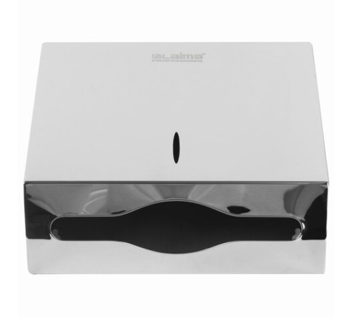 Диспенсер для полотенец LAIMA PROFESSIONAL INOX, (Система H2) Z-сложения, нержавеющая сталь, зеркальный, 605695