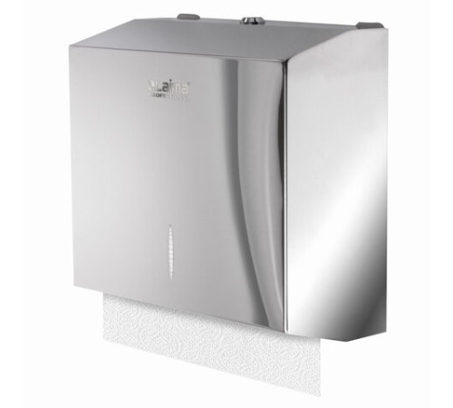 Диспенсер для полотенец LAIMA PROFESSIONAL INOX, (Система H3) V-сложения, нержавеющая сталь, зеркальный, 605697