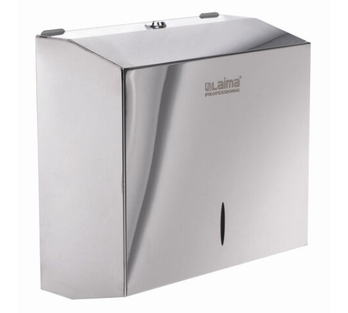 Диспенсер для полотенец LAIMA PROFESSIONAL INOX, (Система H3) V-сложения, нержавеющая сталь, зеркальный, 605697