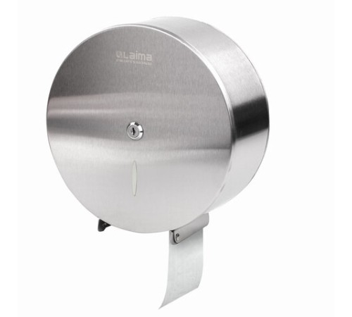 Диспенсер для туалетной бумаги LAIMA PROFESSIONAL INOX, (Система T2) малый, нержавеющая сталь, матовый, 605698