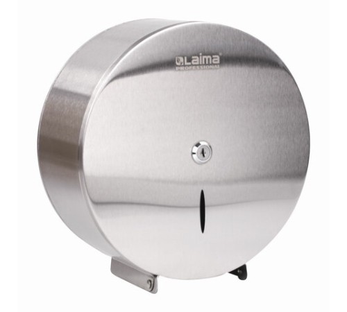 Диспенсер для туалетной бумаги LAIMA PROFESSIONAL INOX, (Система T2) малый, нержавеющая сталь, матовый, 605698