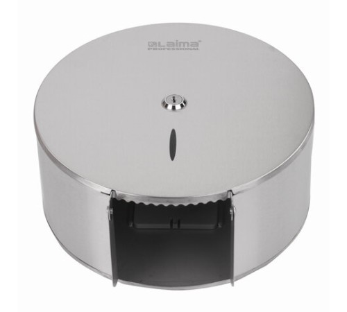 Диспенсер для туалетной бумаги LAIMA PROFESSIONAL INOX, (Система T2) малый, нержавеющая сталь, матовый, 605698
