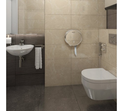 Диспенсер для туалетной бумаги LAIMA PROFESSIONAL INOX, (Система T2) малый, нержавеющая сталь, зеркальный, 605699