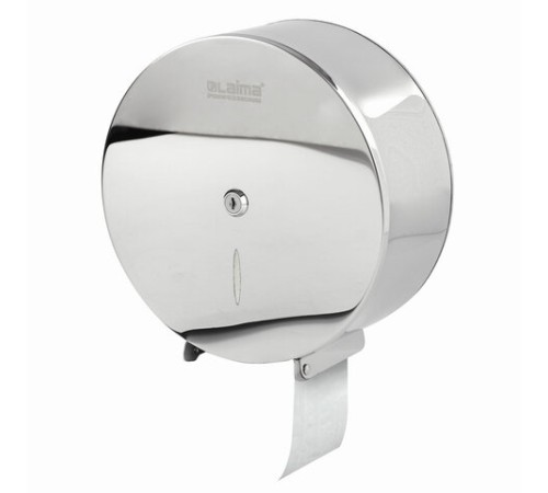 Диспенсер для туалетной бумаги LAIMA PROFESSIONAL INOX, (Система T2) малый, нержавеющая сталь, зеркальный, 605699
