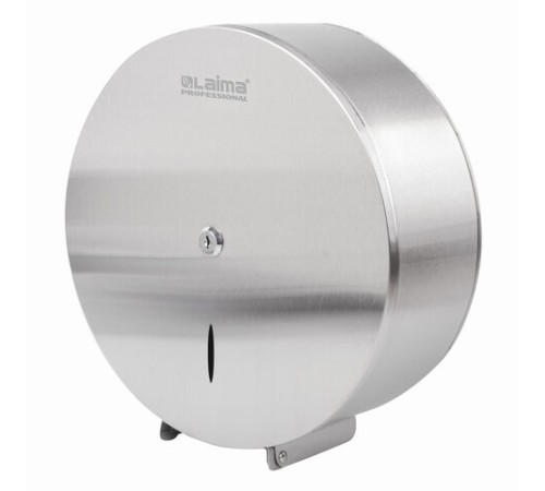 Диспенсер для туалетной бумаги LAIMA PROFESSIONAL INOX, (Система T1) БОЛЬШОЙ, нержавеющая сталь, матовый, 605700