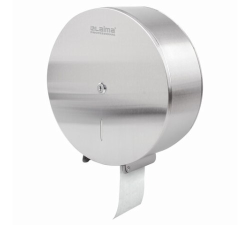 Диспенсер для туалетной бумаги LAIMA PROFESSIONAL INOX, (Система T1) БОЛЬШОЙ, нержавеющая сталь, матовый, 605700