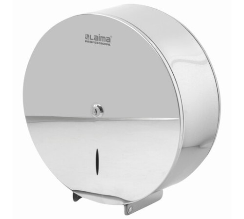 Диспенсер для туалетной бумаги LAIMA PROFESSIONAL INOX, (Система T1) БОЛЬШОЙ, нержавеющая сталь, зеркальный, 605701
