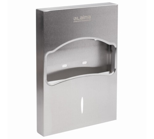Диспенсер для покрытий на унитаз LAIMA PROFESSIONAL INOX, 1/4 сложения, нержавеющая сталь, матовый, 605704
